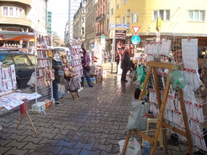 Martenitsa Stands in Slaveykov Square